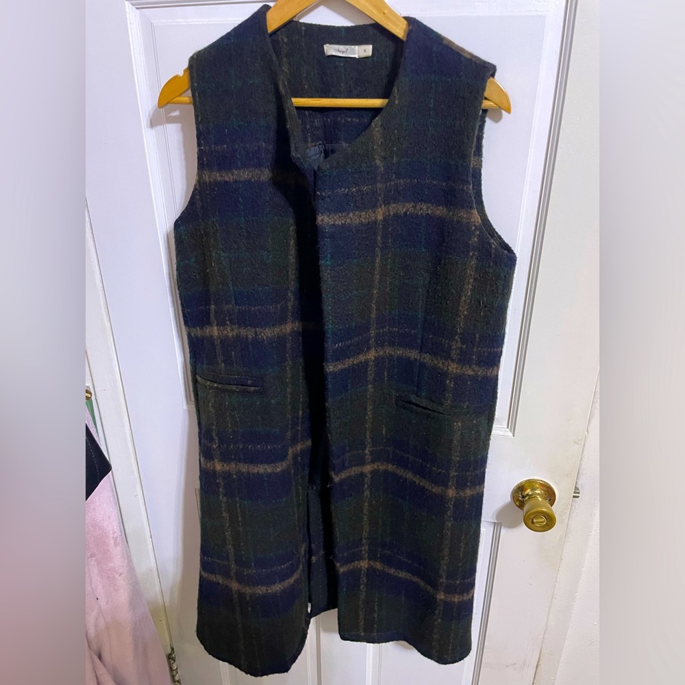 Plaid Sleeveless Vest